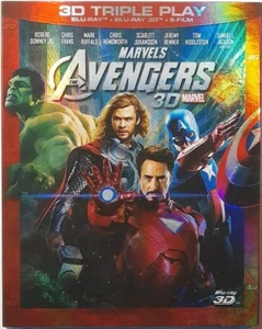 Blu-ray Marvel's The Avengers (3D + 2D) slipcase olografica 2012 Usato - Foto 1 di 2