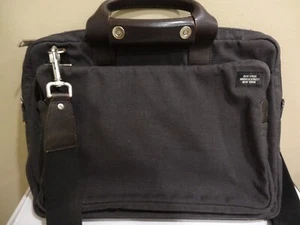 Jack Spade Brown Nylon Crossbody Messenger Bab with Leather handles and trim. - Picture 1 of 8