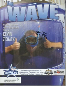 KEVIN ZIOMEK SIGNED WAVE PROGRAM WEST MICHIGAN WHITECAPS DETROIT TIGERS AUTO - Picture 1 of 1