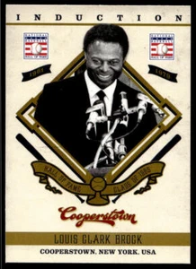 Panini Cooperstown Lou Brock #20 2012 Salón de la fama Inducción Cardenales de San Luis - Imagen 1 de 2