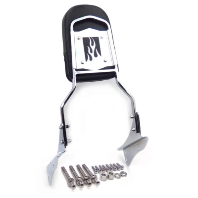 Respaldo de llama cromado barra Sissy para Honda Shadow Spirit 750/VT750 2001-2006 Foto 1 de 4
