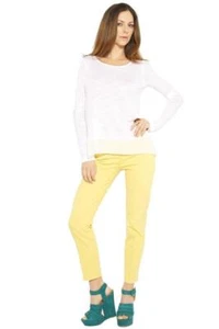 Jean 7 para toda la humanidad pierna recta delgada PFD amarillo mostaza AU8083374P altura baja - Imagen 1 de 5