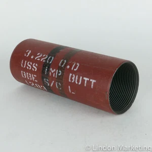 Oilfield Buttress-Thread Tubing Couplings, 13 each, 3.220 OD, N-80 type steel - Picture 1 of 2