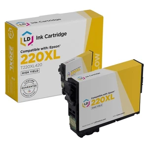 LD Reman Epson T220XL420 / 220XL High Yield Yellow Ink Cartridge - Picture 1 of 9