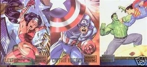 1995 SKYBOX DC VERSUS MARVEL SET 100 CARDS - Picture 1 of 1
