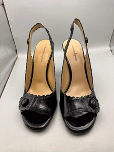 Nanette Lepore Shoes | Nanette Lepore Black Patent Leather “I’m Not Your Baby” - Picture 1 of 10