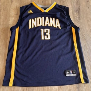 Adidas Youth Indiana Pacers NBA Paul George #13 Basketball Jersey Blue Size XL - Picture 1 of 9