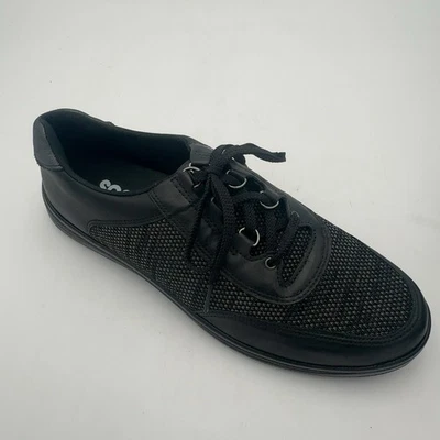 Zapatilla deportiva SAS para mujer Sporty Lux cómoda ajustable con cordones, negra, talla 12 N Foto 1 de 4