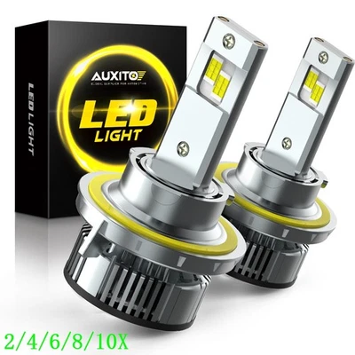 9008/H13 LED Headlight Super Bright Bulbs Kit White High/Low Beam CANBUS 2/10X - Image 1 of 4
