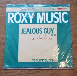 ROXY MUSIC--Jealous Guy (A Tribute) b/w To Turn You On--Import 12" Single - Picture 1 of 3