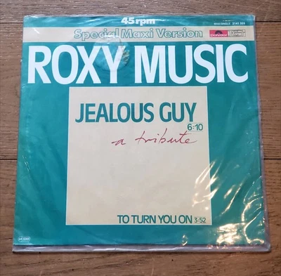 ROXY MUSIC--Jealous Guy (A Tribute) b/w To Turn You On--Import 12" Single - Image 1 of 3