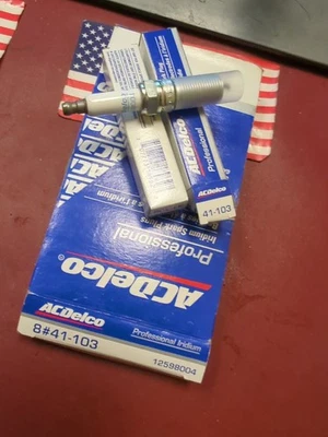 8PCS FOR CHEVY BUICK GMC OEM 12625058 AC Delco IRIDIUM SPARK PLUGS 41-103 - Image 1 of 2