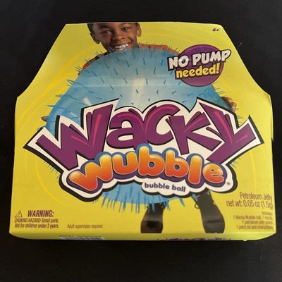 NIB BLUE WACKY WUBBLE BUBBLE BALL .05oz - Image 1 of 4