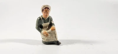 Винтажный Lineol Elastolin Durso Красный Крест Коленопреклоненная Медсестра - Изображение 1 из 4