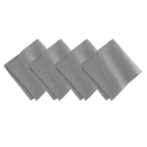 Villeroy  Boch La Classica Luxury Linen Fabric Napkin Set of 4, 21x21, Gray - Picture 1 of 7