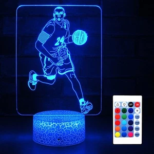 Basketball Night Light for Boys Basketball Lover,Basketball Gifts for with Re... - Picture 1 of 7