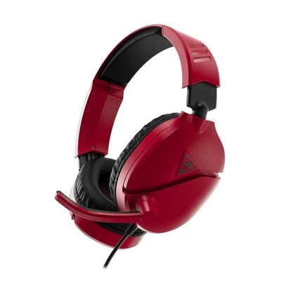 Recon 70 Gaming Headset Red 3.5mm Flip Mic PS4 PS5 Xbox One Series X|S PC - Image 1 of 4