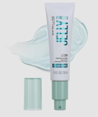 MAYBELLINE Poreless Jelly Primer - Fill Lines Blur Pores & Imperfections 24h NEW - Image 1 of 4