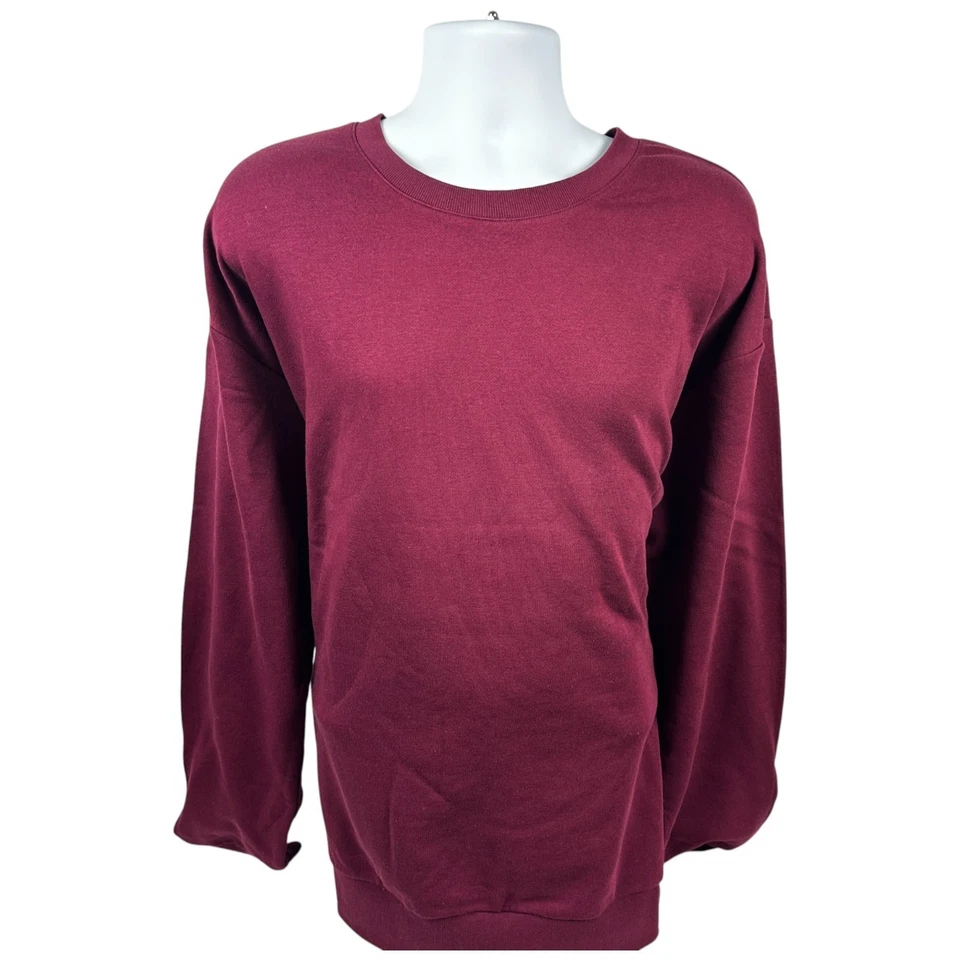 Sudadera polar acogedora ecológica ultra suave (grosella) para hombre ropa alternativa Foto 1 de 4