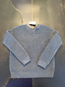 Vince Girls' Textured Chunky Knit Sweater, Dark gray, Size M/m, MSRP $128 - Picture 1 of 9