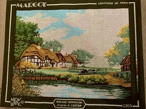 Margot Creations De Paris Vintage Normandy Farmland Tapestry Canvas New Look - Picture 1 of 3