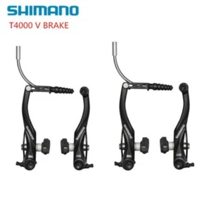 New Shimano Alivio BR-T4000 V Brakes MTB Bike Bicycle Front&Rear Set Black - Picture 1 of 6