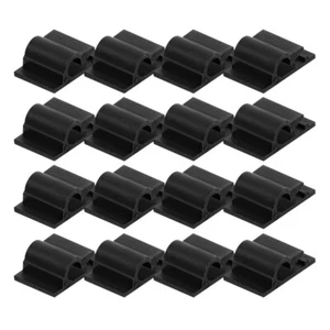 100 Pcs Cord Clips Adhesive Wire Holder Clamp Line Card Office Cable - Afbeelding 1 van 9