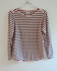 Fat Face Classic Breton Striped T Shirt Pink/Blue Size 4 USA, 8 UK