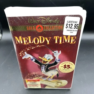 RARE DISNEY'S Melody Time VHS Gold Collection Edition ANIMATED Watermark - Image 1 of 3