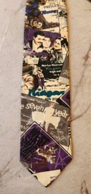 Corbata Jordache de Colección Años 90 Clásica Carteles de Película Patrón Corbata!  Foto 1 de 4