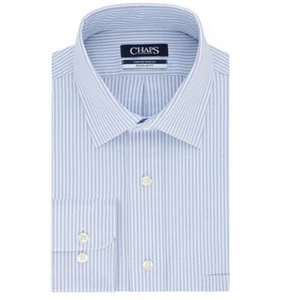 Neu Herren Chaps normale Passform Komfort Stretch Spreizkragen Anzughemd blau Neu mit Etikett - Bild 1 von 5