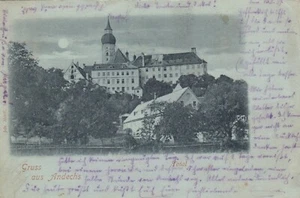 Gruss aus Andechs AK 1899 Kloster Mondschein Bayern 2207247 - Picture 1 of 2