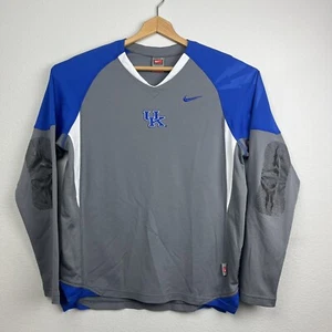 Camicia vintage Nike Team University Of Kentucky Activewear allenamento manica lunga grigia - Foto 1 di 15