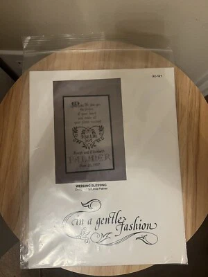 In A Gentle Fashion Pattern Wedding Bliss XC-121 Linda Palmer Cross Stitch NEW - Image 1 of 4