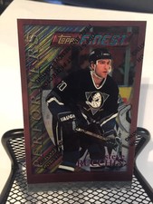 1995-96 Finest Bronze UNCUT PROOF Steve Rucchin Mighty Ducks