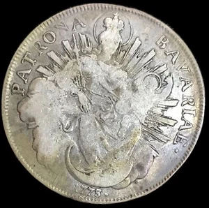 1773 A SILVER GERMANY BAVARIA KONVENTIONSTHALER MAXIMILIAN III JOSHEPH COIN - Picture 1 of 2