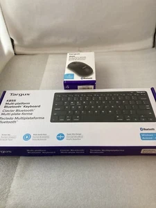Targus Slim Multi-Platform Bluetooth Keyboard - Windows /MAC AKB55TT w/Mouse - Picture 1 of 10