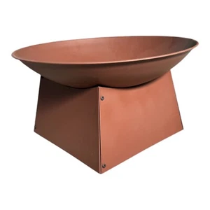 Feuerstelle Feuerkorb PUEBLO Firebowl mit Unterteil Rostoptik Terassenofen Kamin - Bild 1 von 8