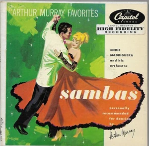 Sambas * by Enric Madriguera & Orchestra (2 EP w/PS, 1951, Capitol)  VG+ - Picture 1 of 6