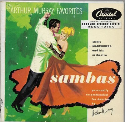 Sambas * by Enric Madriguera & Orchestra (2 EP w/PS, 1951, Capitol)  VG+ - Image 1 of 4