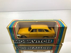 NOVOEXPORT USSR CCCP A12 MOSKVITCH IZH 1500 KOMBI-YELLOW 1:43- GOOD IN BOX - 491 - Imagen 1 de 11