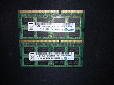 Samsung 4GB (2x2GB) PC3-8500 DDR3 SODIMM Laptop Memory RAM M471B5673FH0-CF8 - Image 1 of 2