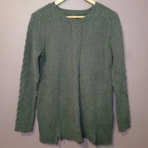 Nautica Damen Pullover XL grau langarm Preppy Academia 100% Baumwolle - Bild 1 von 6