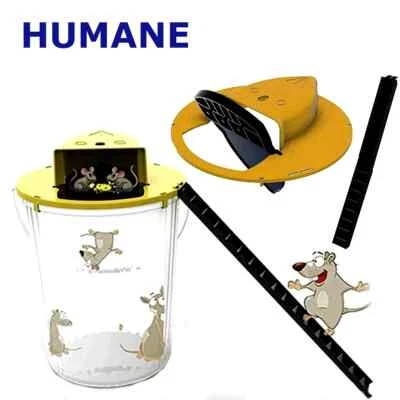 5 Gallon "Flip & Slide" Bucket Trap – Humane Mouse, Rat, Rodent Live Multi-Catch - Image 1 of 4