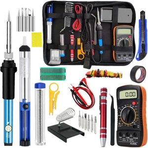 80W Electric Soldering Iron Welding Gun Tool Kit Digital Multimeter Tester Kit - Picture 1 of 15