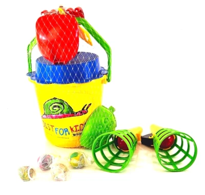 Sandspielzeug Set Sandkasten Spielzeug Strandspielzeug Formen Schaufel Flummi - Bild 1 von 4