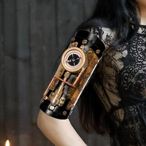 Steampunk Arm Sleeve Mechanical Compass Medieval for Cosplay Carnival Rave - Picture 1 of 7