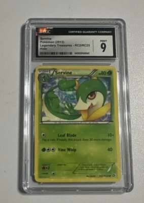 2013 Pokemon Legendary Treasures Servine HOLO RC2/RC25 PSA 9 Mint - Image 1 of 3
