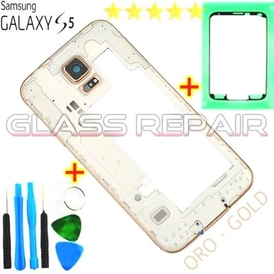 MIDDLE FRAME TELAIO CORNICE ARGENTO SILVER CENTRALE SAMSUNG GALAXY S5 G900F G900 - Immagine 1 di 4