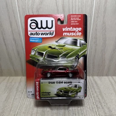 AUTO WORLD Chase Ultra Rojo DE COLECCIÓN MUSCLE 1976 PONTIAC Firebird TRANS AM T/A Foto 1 de 4